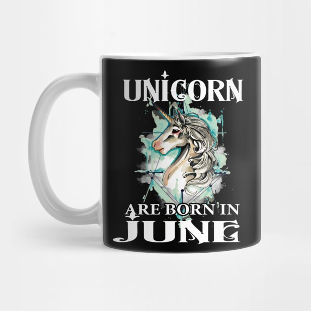 Unicorn Gifts Rainbow Unicorns are Born in June Birthday Tank Top by Kaileymahoney